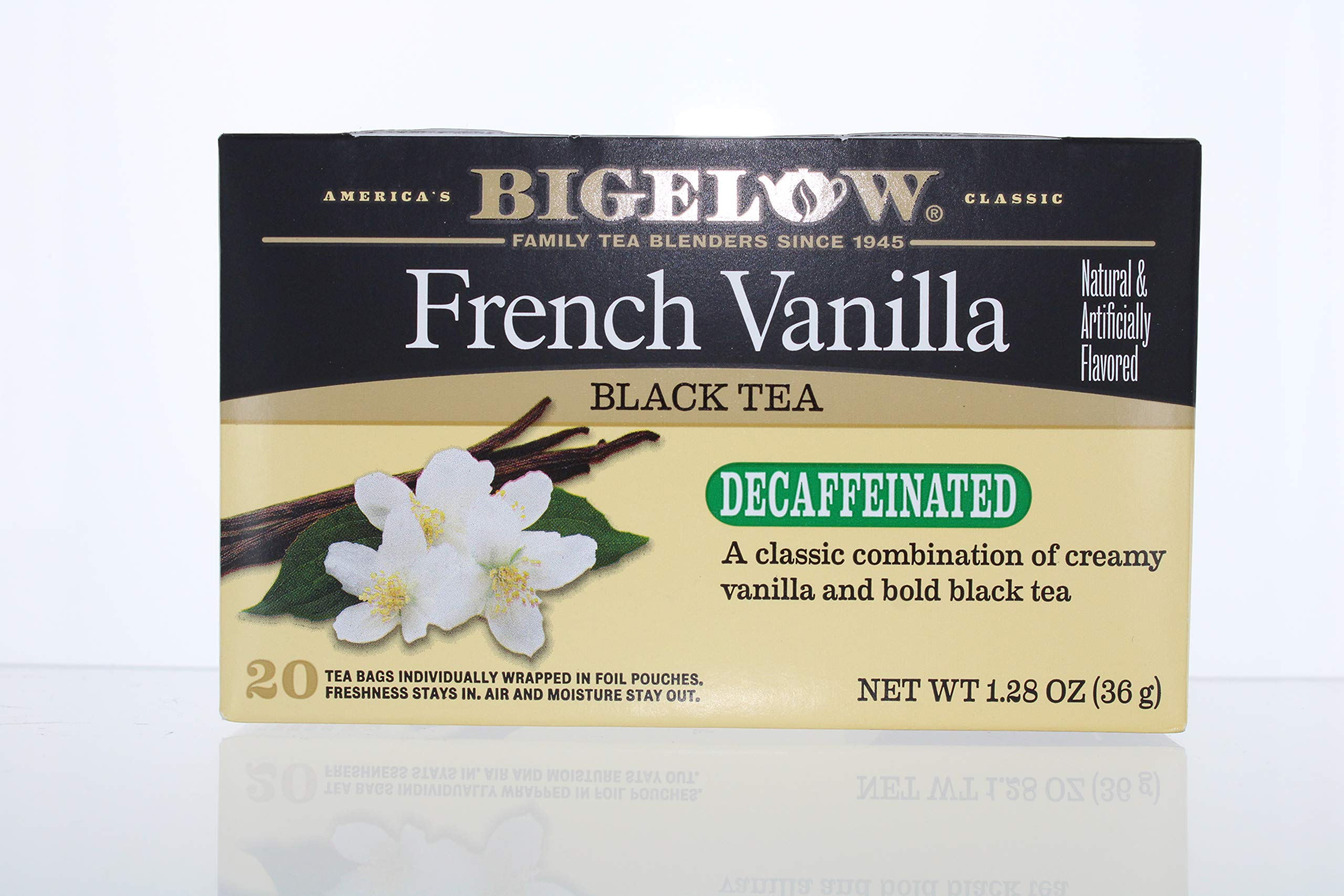 Bigelow Tea Decaffeinated French Vanilla Bag 20 ct 1.28 oz